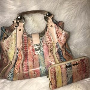Brahmin Elisa Multi Coronoda Python + Wallet